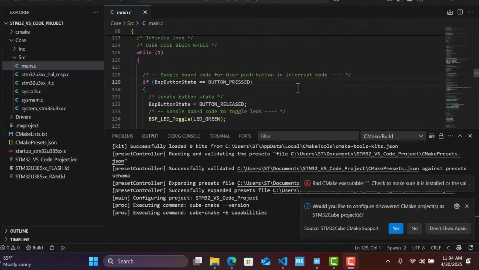CMake discover