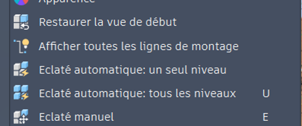 Vues éclatées