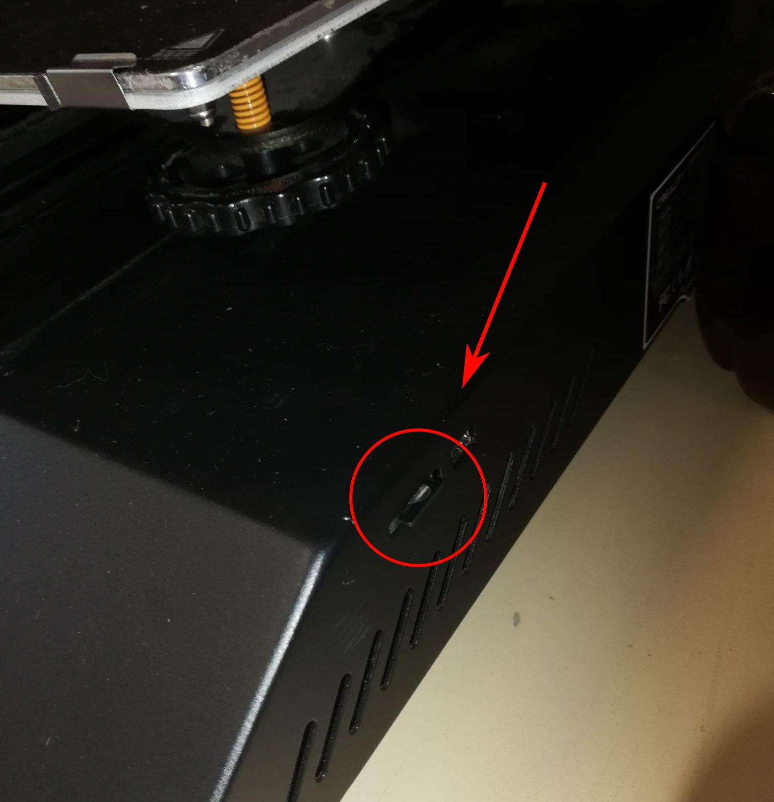 Emplacement de la carte SD