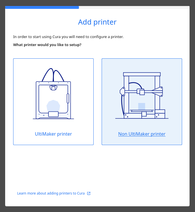 Ajouter une imprimante non-Ultimaker